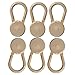Comfy Clothiers 6 Pants Button Extenders for Pants, Khakis and Dress Slacks Waist Comfort (6 - Khaki/Taupe)