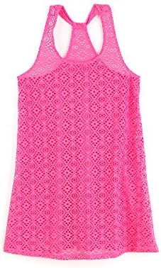 Miss Attitude Girls' 7-16 Crochet Swimsuit Coverup