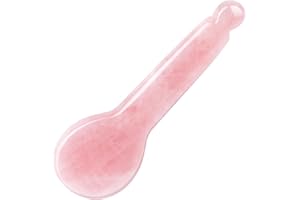 ideayard Rose Quartz Gua Sha Scraping Massage Tools,Massage Wand Acupuncture Therapy Stick Point Treatment