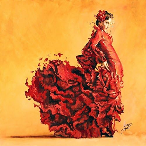 Canvas Wall Art 10"x10", 16"x16" and 20"x20" - PASSION - print on canvas by Karina Llergo Art