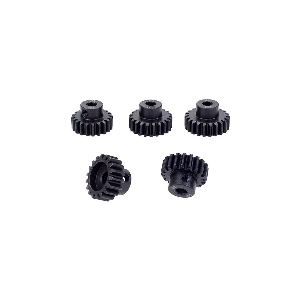 Fasizi 5PCS M1 5mm 18T 19T 20T 21T 22T Pinion Engine Gear for Rc Car 1/8 Brushed Brushless Motor
