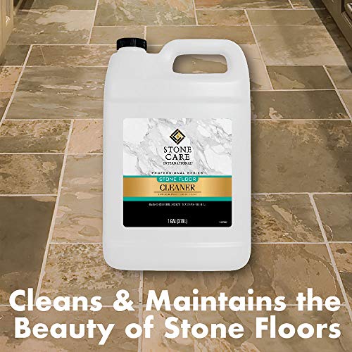 Stone Floor Cleaner - 128 Ounce - Stone Care International - Sealed Granite Laminate Marble Quartz Travertine Limestone Slate Tile