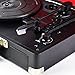 DIGITNOW Turntable Record Player 3speeds with Built-in Stereo Speakers, Supports USB / RCA Output / Headphone Jack / MP3 / Mobile Phones Music Playback,Suitcase Design(Black)thumb 1