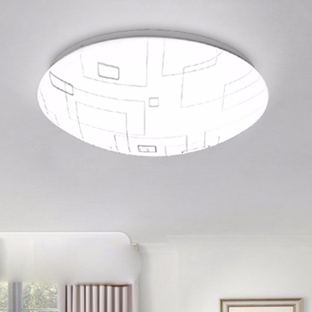 Lighsch Ceiling Light Led Grid Acrylic Lamp Bedroom Corridor