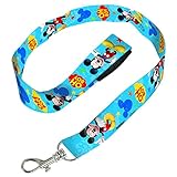 Mickey Mouse Lanyard, 1 Piece, Made from Fabric, Birthday, 18 1/2 x 3/4 Inches by Amscan (AM-396382)