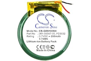 CS CAMERON SINO Cameron Sino 200mAh Replacement Battery for Garmin 361-00047-00, Garmin PD3032