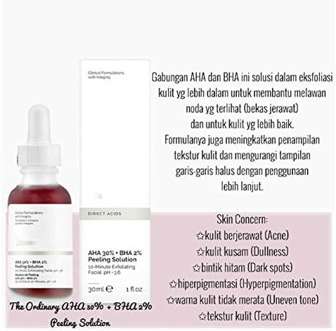 the ordinary peeling solution dark spots