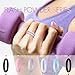 COOLOO 10 Pack Silicone Wedding Ring for Women, Premium Wedding Bands Thin and Stackable Durable Comfortable Rubber Rings, Black White Pink Silver