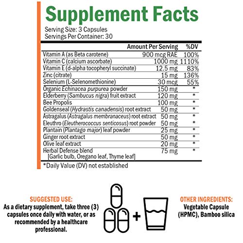 BioSchwartz Immune Support Supplement with Vitamin C 1000mg Zinc
