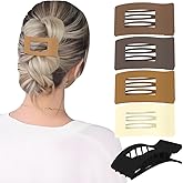 Flat Hair Clips for Women Girls, 5Pcs French Large Flat Claw Clips for Thick Hair, Strong Hold Grip No Slip Multicolor Matte