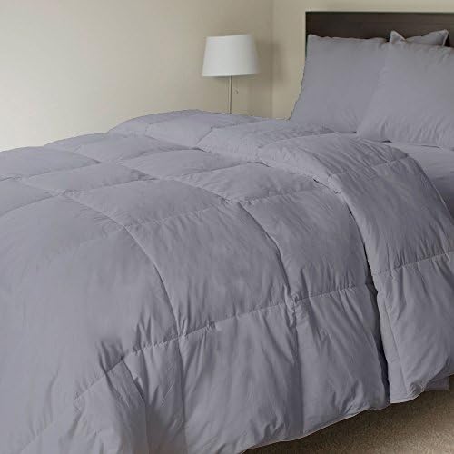 SNUG CUARTO Ultra Soft and Smooth All Season 800 Thread Count 300 GSM Box Stitched Comforter- Lightweight, Warm, Fluffy, Super Soft 100% Egyptian Cotton Premium Quality by (Twin, Silver Grey)