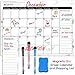 Tobeape Magnetic Dry Erase Calendar for Refrigerator with Markers, Eraser & Shopping List, Monthly Fridge Calendar Whiteboard, Schedule Planner Wall Set