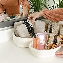 NaturalCozy 5-Piece Rectangle Storage Basket