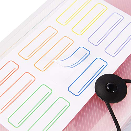 Expanding Portable Hand-Held Accordion File Folder File Organizer Wallet for Cards Coupons Receipt Tax Item or Changes, 10.32X5.31 inches, 13 Pockets - Thumbnail 7