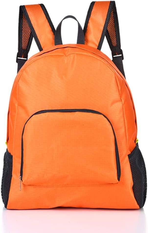 PAXLAMB Backpack Packable Foldable Ultra Lightweight Water Resistant Durable Camping Travel Hiking Daypack for Men Women (Orange)