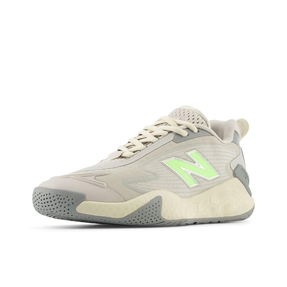 New Balance Women’s Fresh Foam X CT-Rally Tennis Shoe, Slate Grey/Bleached Lime Glo/0, 5.5 M