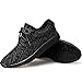 TiAnge Mens Womens Unisex Couple Casual Fashion Sneakers Breathable Athletic Running Shoes (US Mens 11.5 / EU 46, Black)