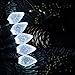 Holiday Essence Led Christmas Lights 60 Faceted LED String Lights Set C6 Green Wire Indoor and Outdoor Decoration, Patio and Christmas Tree Energy Efficient LED Bulbs, UL Listed Cool White