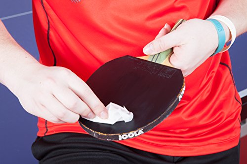 image for JOOLA Single-Use Table Tennis Paddle Cleaning Wipes (18 Count) - Rubbe