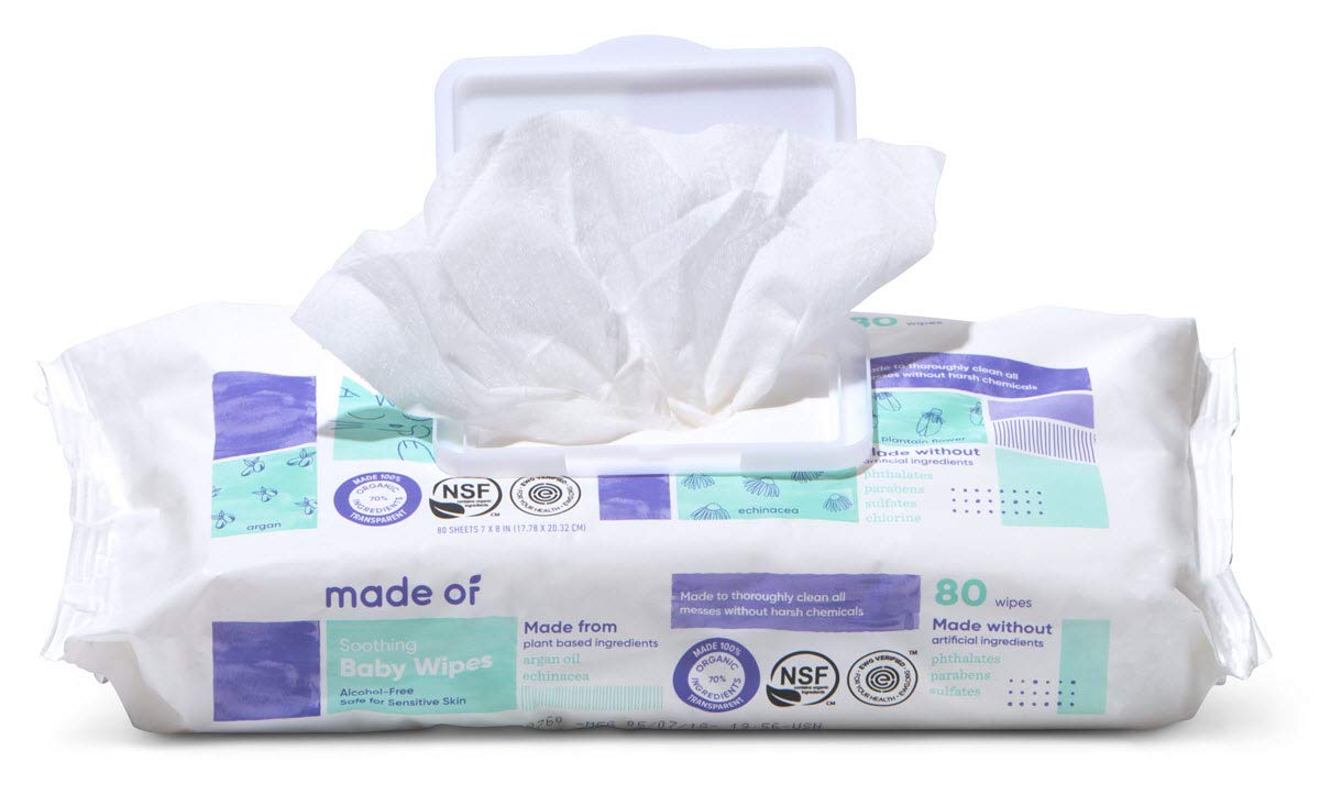 made of baby wipes