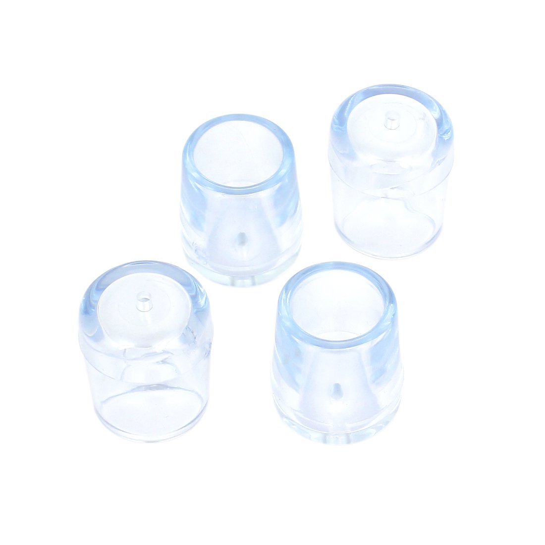 sourcingmap Rubber Table Chair Leg Tips Furniture Protectors 15mm Dia 4 Pcs Clear