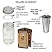 County Line Kitchen Cold Brew Coffee Maker, Mason Jar Pitcher - Heavy Duty Soda Lime Glass w/Stainless Steel Mesh Filter & Flip Cap Lid - Iced Tea & Coffee - 1 Qt (32 Oz), Silver - Lid