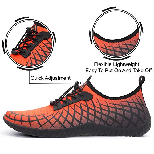 Spesoul Womens Mens Water Sports Shoes Outdoor Quick Dry Barefoot Athletic Aqua Shoe for Beach Swim Pool Surf Diving Yoga 11.5 Men