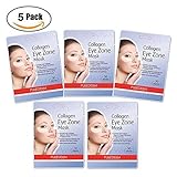 Deluxe Collagen Eye Mask Collagen Pads For Women By Purederm 5 Pack Of 30 Sheets/Natural Eye Patches With Anti-aging and Wrinkle Care Properties/Help Reduce Dark Circles and Puffiness