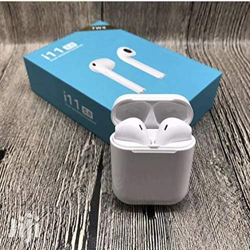 True Wireless Earbuds Bluetooth 5.0 TWS Earphones with Fast Charging Case Noise Cancelling Headphones 3D Stereo in-Ear Headphones White