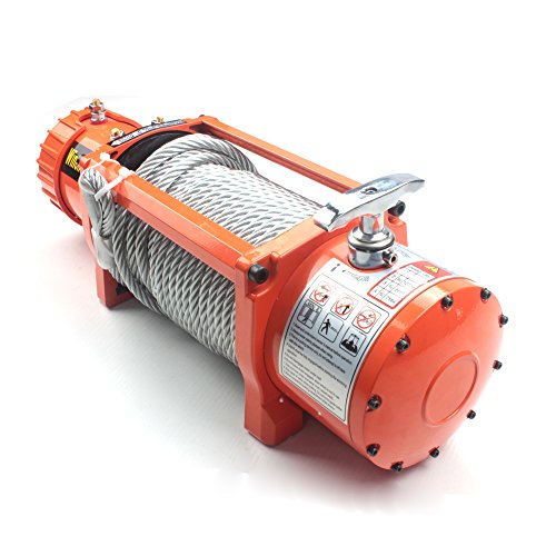 AC-DK 12V 13500 lb Electric Winch Off Road Winch recoevery Winch with Steel Rope - Thumbnail 4