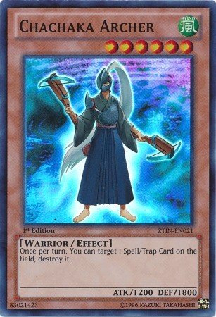 Yu-Gi-Oh! - Chachaka Archer (ZTIN-EN021) - 2013 Zexal Collection Tin - 1st Edition - Super Rare