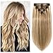 Clip in Hair Extensions True Double Weft 18.2 Inch #121