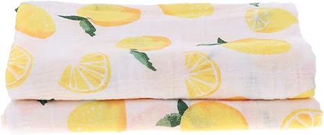 lemon swaddle blanket