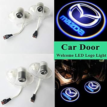 2 PCS LED Door Projector Courtesy Laser Shadow Light for for Mazda 6 8 RX-8 CX-9