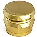 Chromium Crusher Drum 2.5 Inch 4 Piece Tobacco Spice Herb Grinder -Vivid Gold