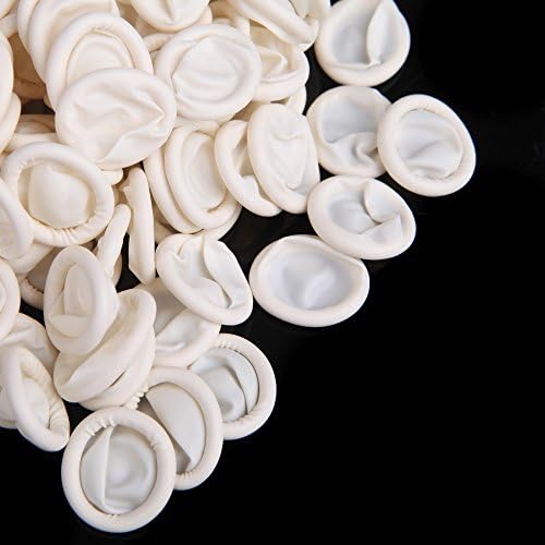 Disposable White Protective Latex Finger Cots Finger Hand Protector Latex Glove (500PCS)