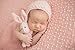Newborn Photography Props Newborn Wraps Baby Photo Blanket, Basket Layer Filler Backdrops Dot Pattern Pretty Breathable Acrylic 29.5X19.7 Inch Pink