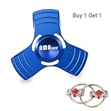 AMASKY Fidget Spinner,EDC Toy,Ultra Durable Stainless Steel Bearing, High Speed Spins, Focus on Anxiety Stress Relief Boredom Killing Time Toys.(Blue)