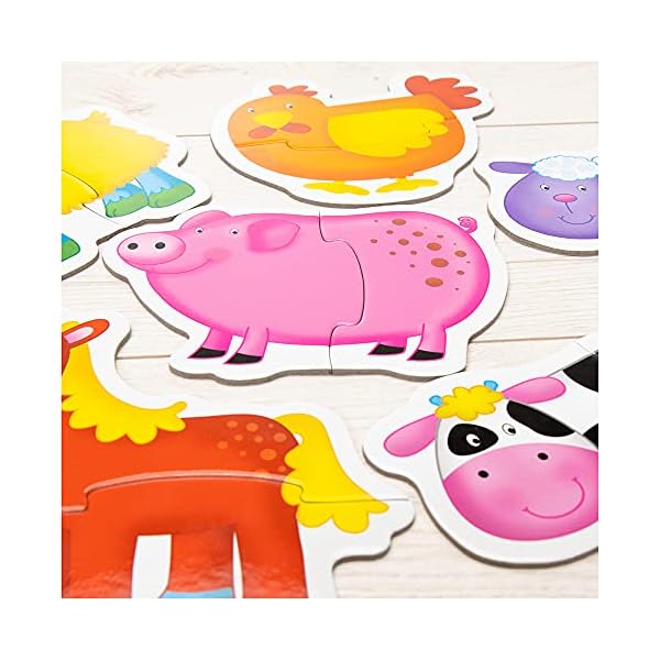 Galt Toys, Baby Puzzles - Farm, Jigsaw Puzzles for Kids, Ages 18 Months Plus