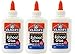 Elmer's Washable No-Run School Glue, 4 oz, 3 Pack