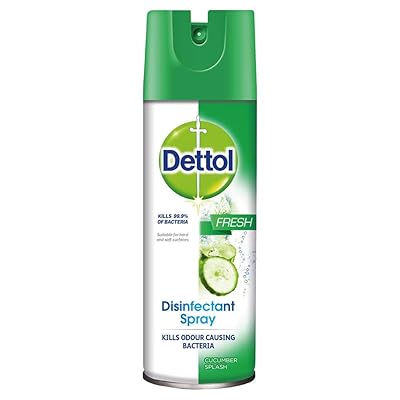 DETTOL All in One Disinfectant Spray 400 ml Bottle (Package May Vary) Pack (Cucumber Splash, 4)