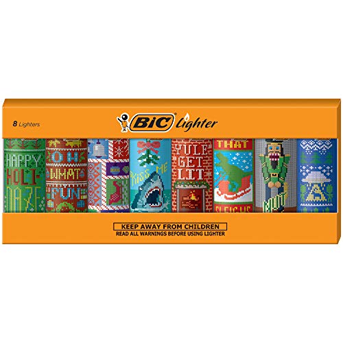 BIC Special Edition Holiday Series Lighters, Set of 8 Lighters