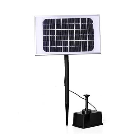 LARS360 Solar Teichpumpe Outdoor Wasserpumpe Solar Springbrunnen Solarpumpen Gartenpumpe für Gartenteich (5W)