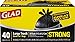 Glad Trash Bags, Extra Strong Black Large Quick-Tie Garbage Bags, 30 Gal, 40 Ct (Package May Vary)