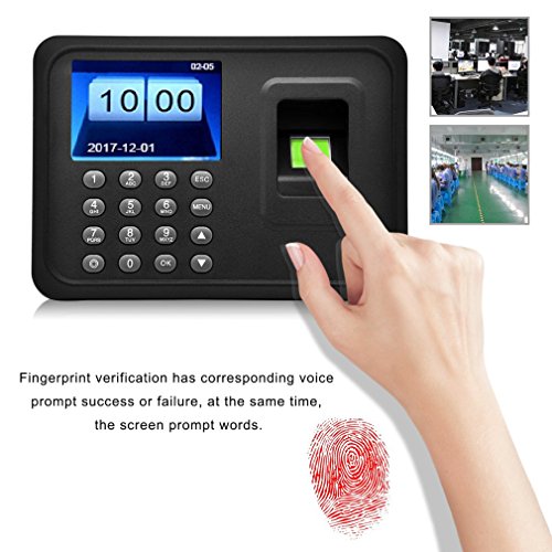 Biometric Fingerprint Password Attendance Machine 2.4 inch TFT Employee Payroll Recorder Company Repeated Confirmation Time Remind Function - Thumbnail 5