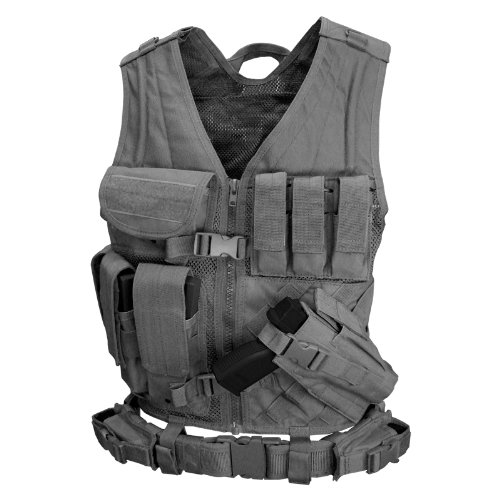 Condor cross draw vest/tactical belt (black, medium/lar…