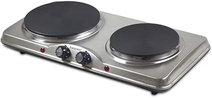 Eléctrico horno con hierro fundido Doble de placa de cocina (2500 W – Beper 90.825