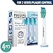 2 Series Plaque Control Brush Head - Generic Philips Sonicare Replacement Tootbrush Heads for 2 Series Plaque Control Brush Head - 4 Pack ( Fit: HX6211 HX6218 )