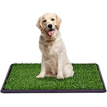 Giantex Dog Puppy Pet Potty Pad, Home Training Toilet Pad, Grass Surface Portable Dog Mat Turf Patch Bathroom Indoor Outdoor (30