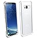 SENQIAO Samsung Galaxy S8 Case Cover TPU Crystal Clear with Air Cushion Technology Anti-scratch and Shockproof (S8-Crystal Clear)